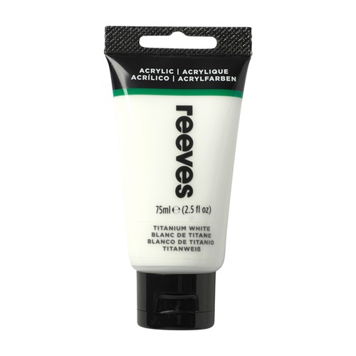 505005 - REEVES ACRYLIC ARTIST PAINT 75ml Titanium White